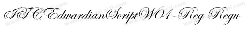 ITCEdwardianScriptW04-Reg Regular字体转换